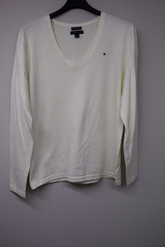 Tommy Hilfiger Maglione Donna Taglia XL Maglioncino Cotone Sweater Pullover Pull