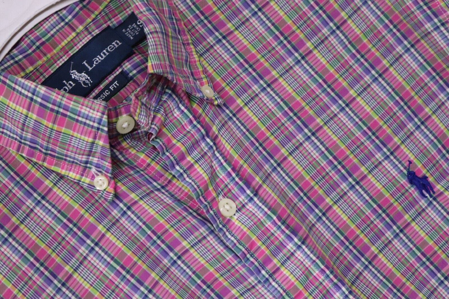 RALPH LAUREN CAMICIA UOMO MAN SHIRT TG.S