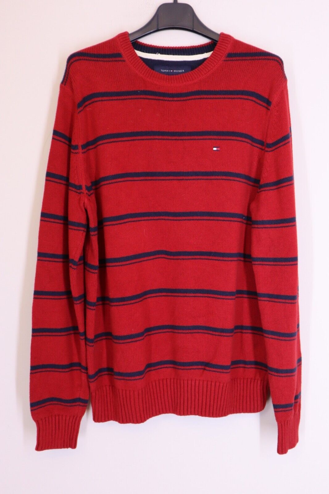 Maglione Tommy Hilfiger Uomo Taglia M Maglioncino Pullover Cotone Logo