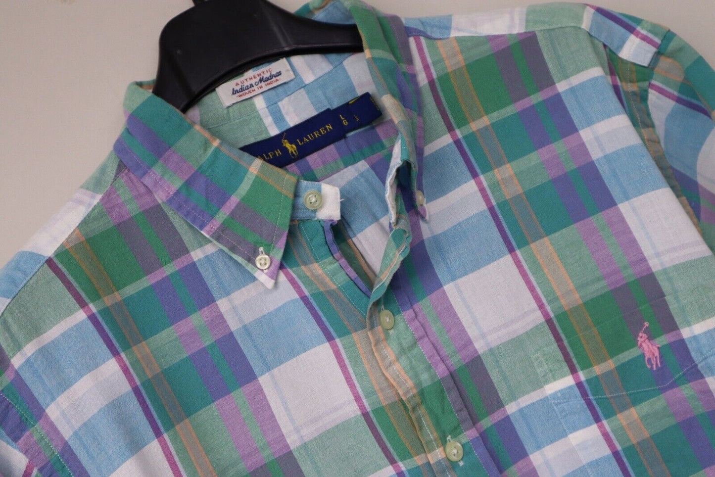 RALPH LAUREN CAMICIA UOMO MAN SHIRT TG.L