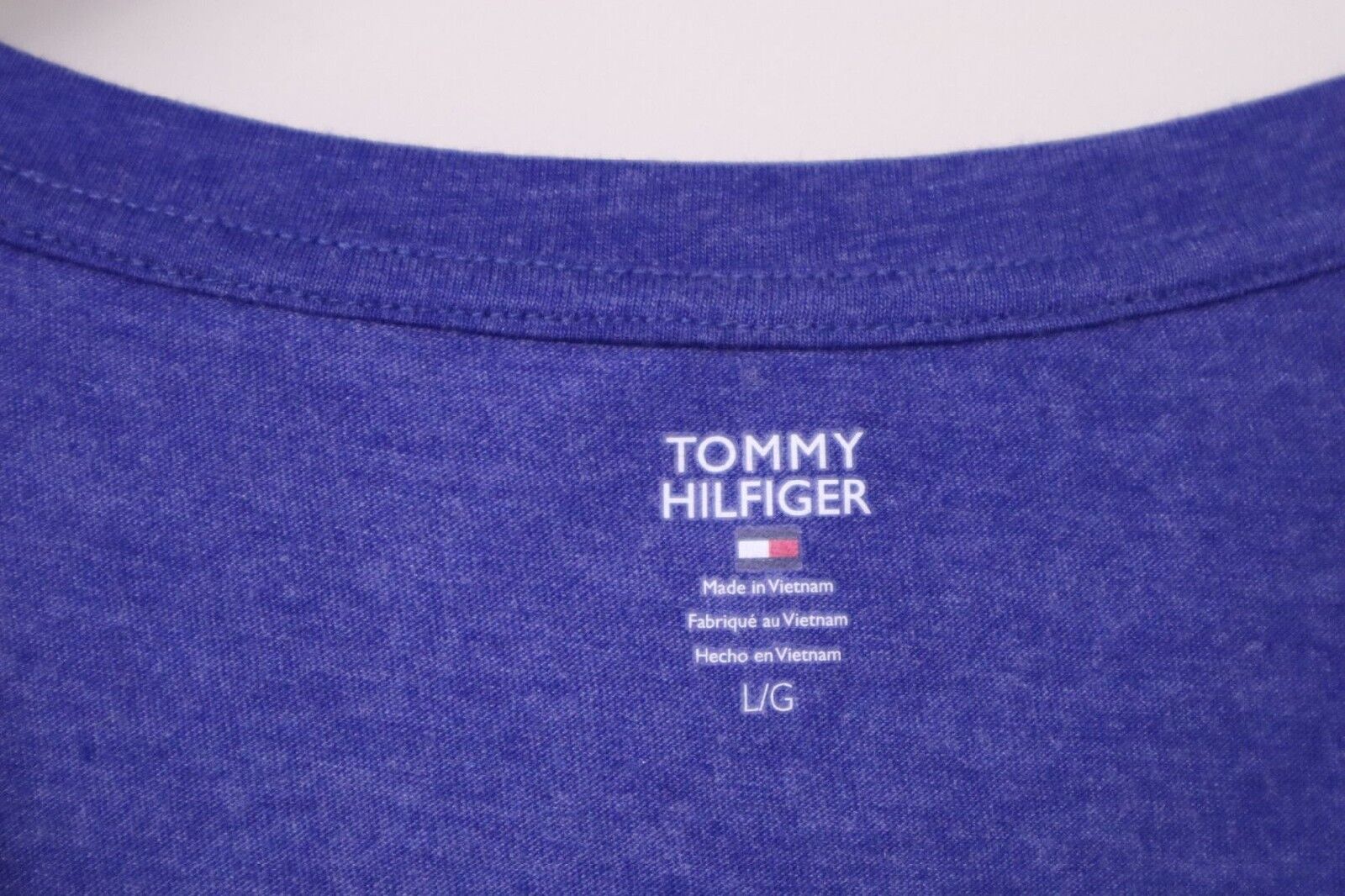 TOMMY HILFIGER T-Shirt Logo maglietta donna con manica corta TG L