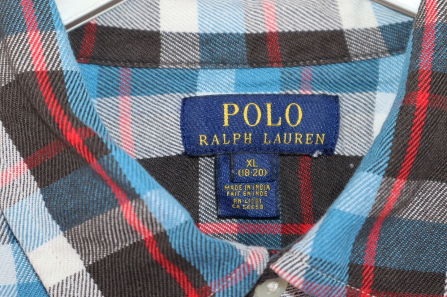 RALPH LAUREN CAMICIA UOMO MAN SHIRT TG.XL AGE 18-20