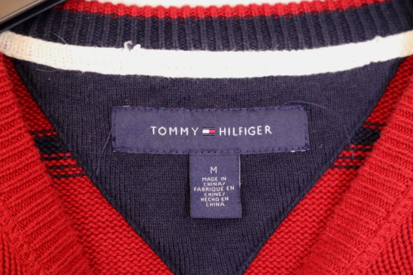 Maglione Tommy Hilfiger Uomo Taglia M Maglioncino Pullover Cotone Logo