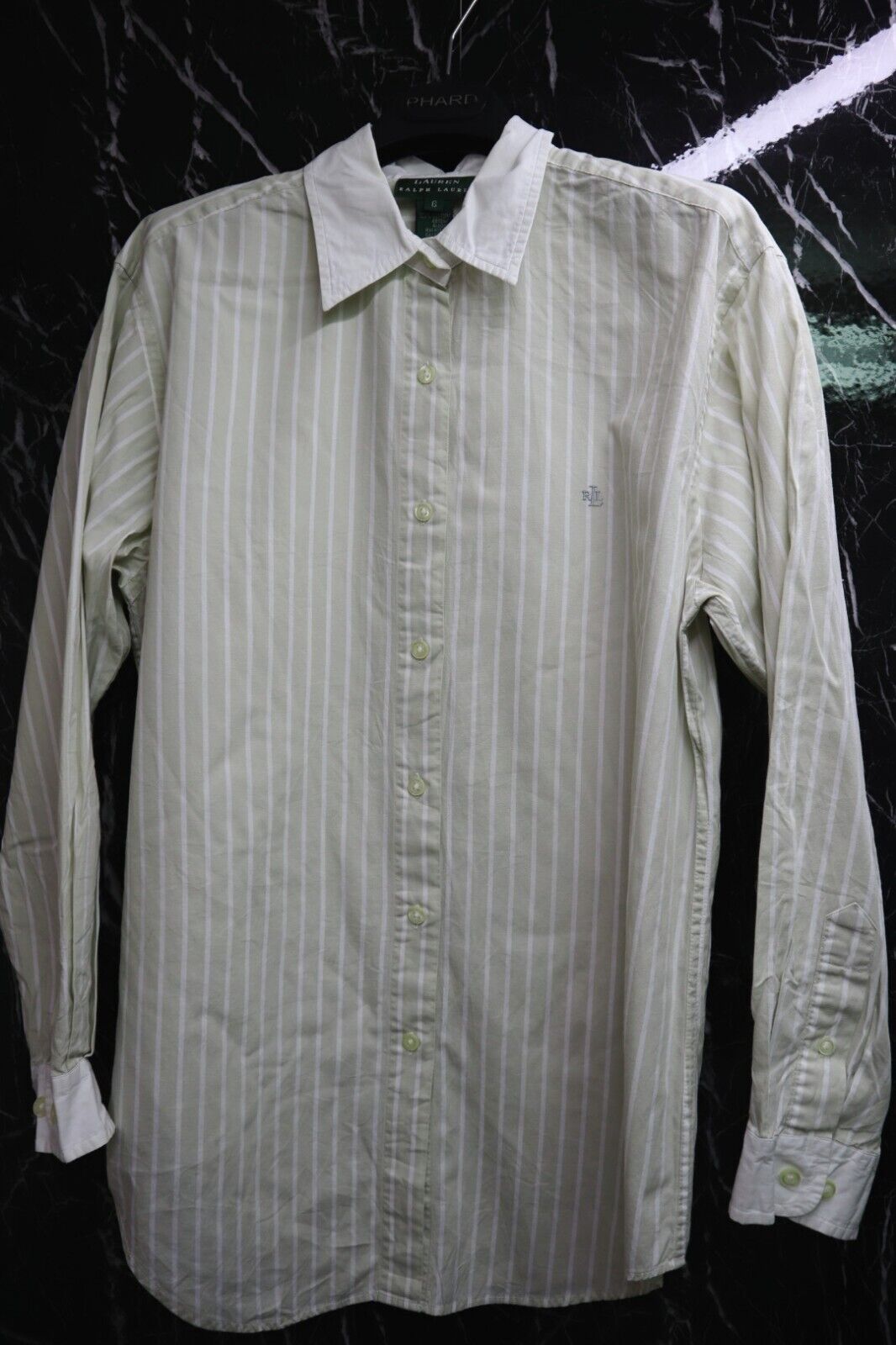 RALPH LAUREN - CAMICIA DONNA WOMAN SHIRT RIGHE OXFORD TG S SIZE S