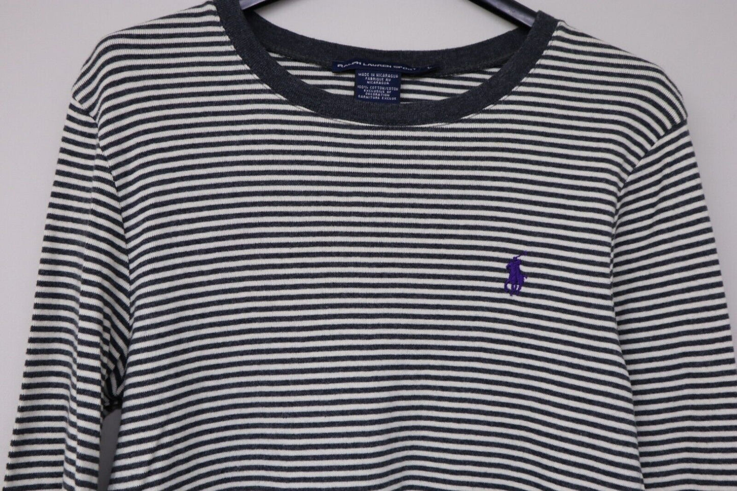 Ralph Lauren Donna - Polo a Maniche Lunghe Cotone Woman Logo TG. L