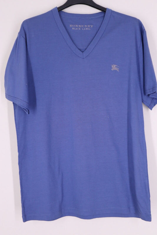 Burberry - T shirt Uomo Blu Con Logo Taglia L Size 3 Black Label