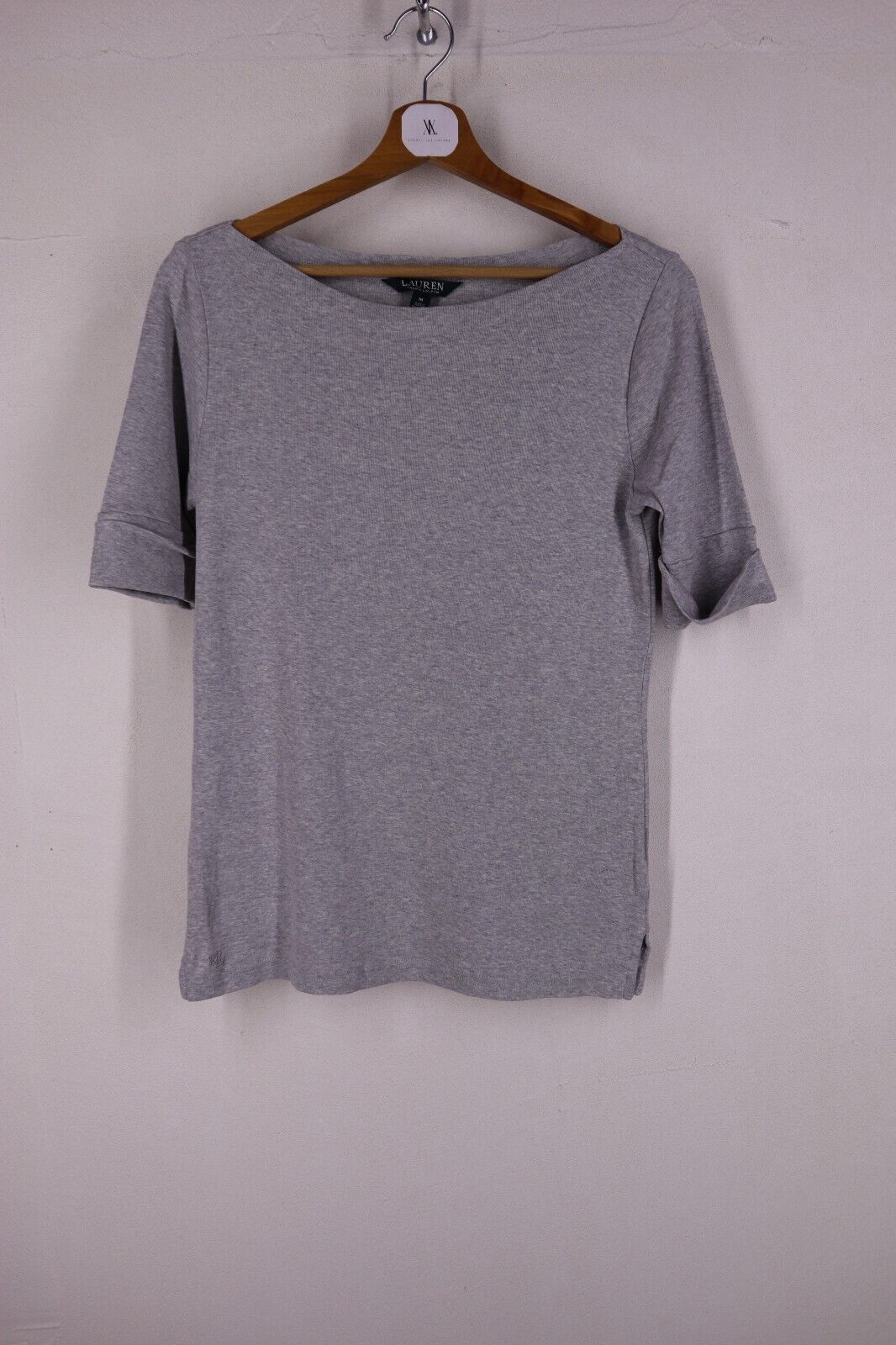 Ralph Lauren - T-Shirt Donna Cotone Woman Logo TG M SIZE M Manica 3/4