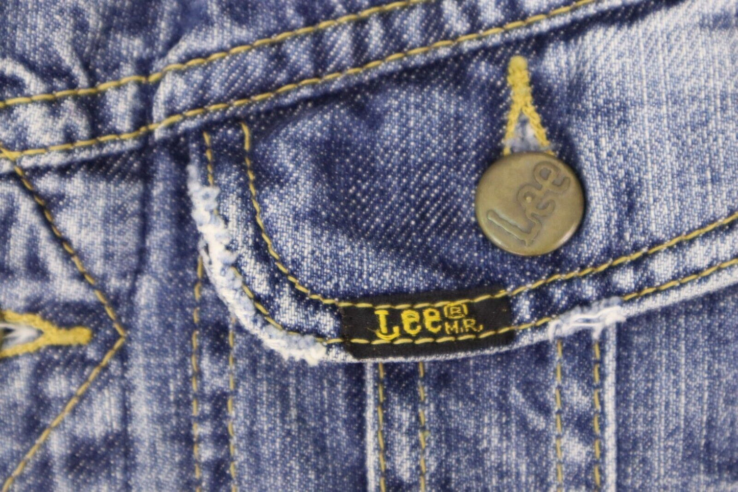 Lee Premium giacca jeans donna blu vintage TG XS SIZE XS