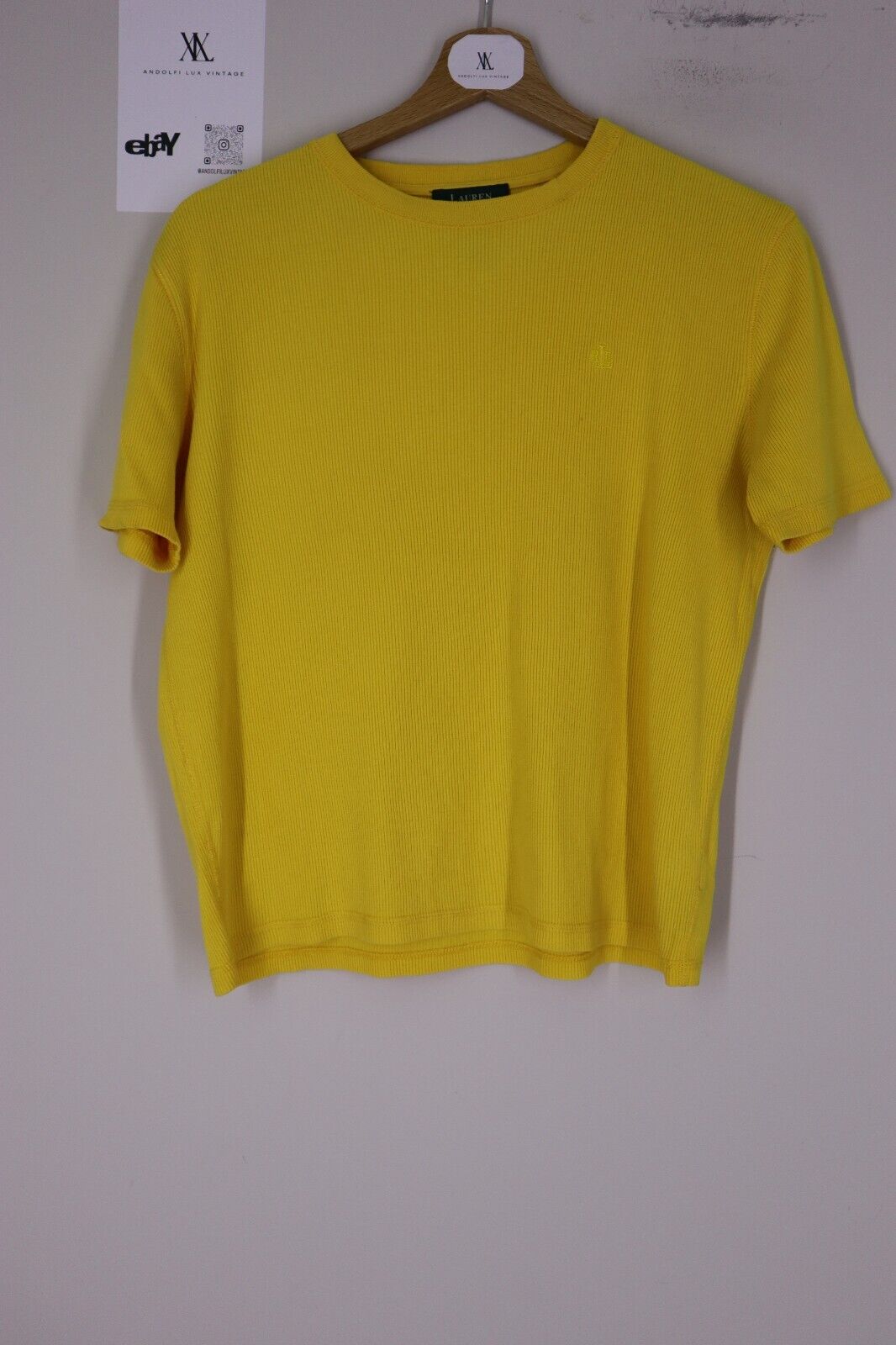 Ralph Lauren - T-Shirt Donna Cotone Woman Logo TG L SIZE L Manica Corta