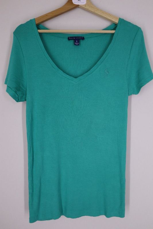 Ralph Lauren Donna - T-Shirt Donna Woman TG L SIZE L Manica Corta