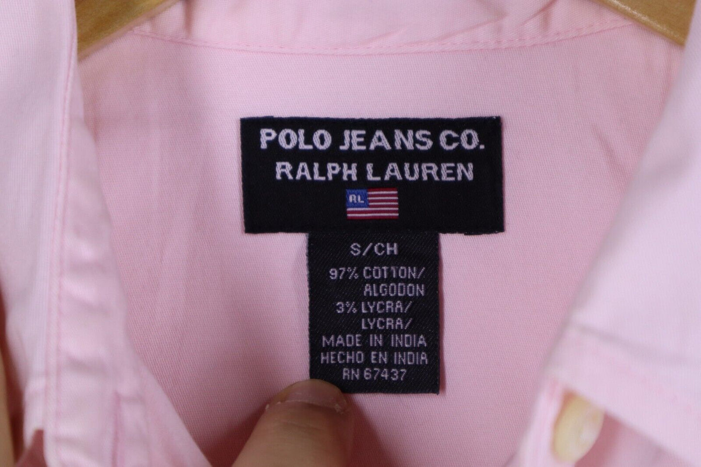 RALPH LAUREN CAMICIA DONNA TG S SIZE S WOMAN CASUAL VINTAGE SHIRT