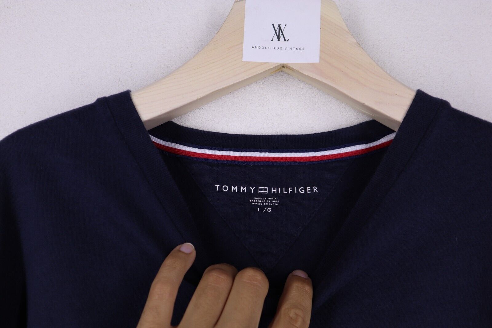 Tommy Hilfiger T-Shirt uomo TG L cotone